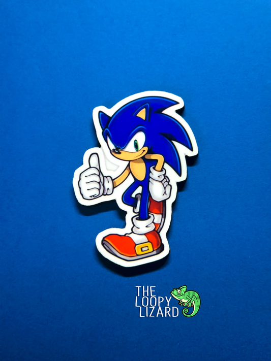 Sonic the Hedgehog Thumbs Up Pin Badge/ Magnet