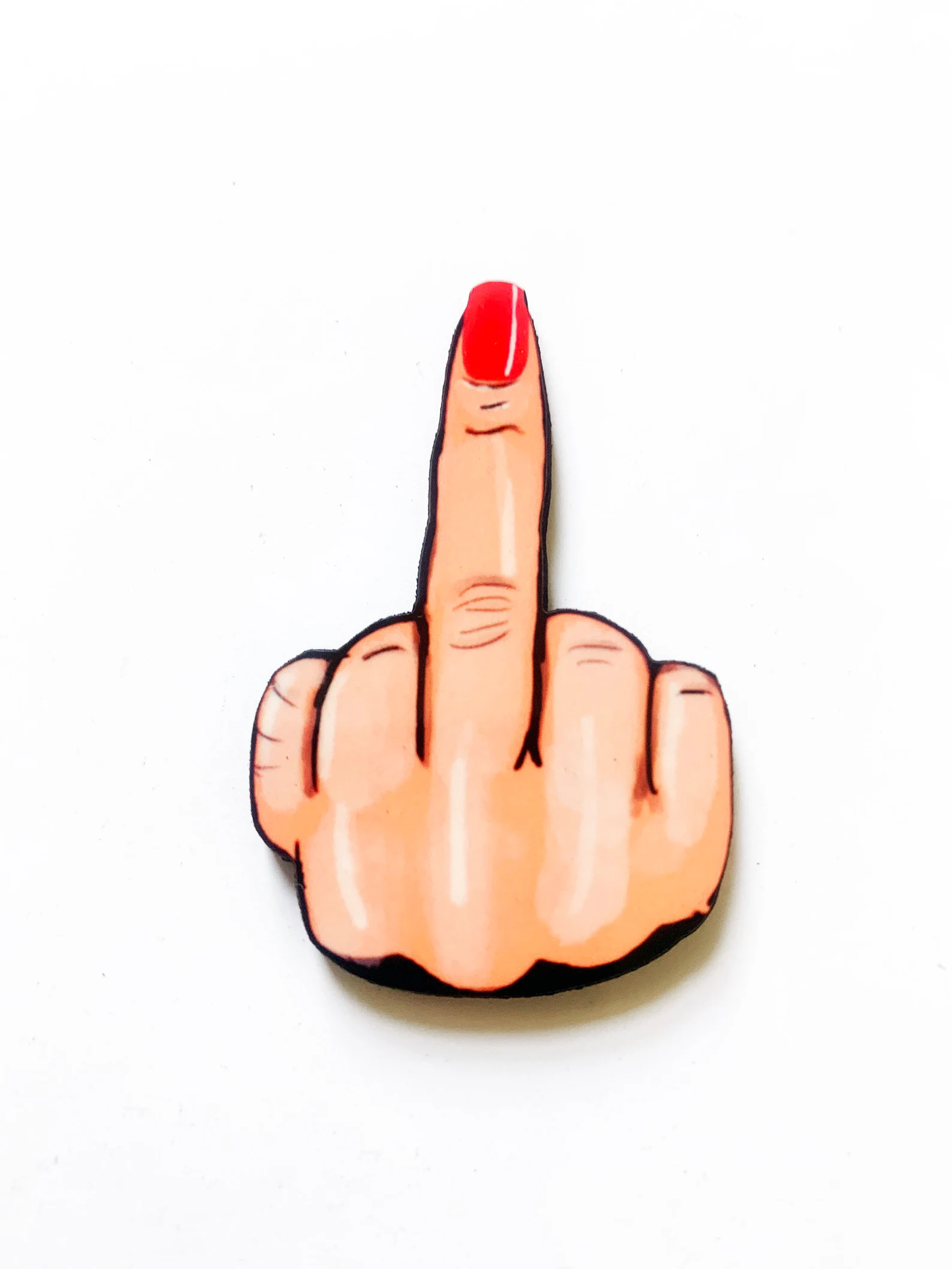 Middle Finger Pin Badge/ Magnet