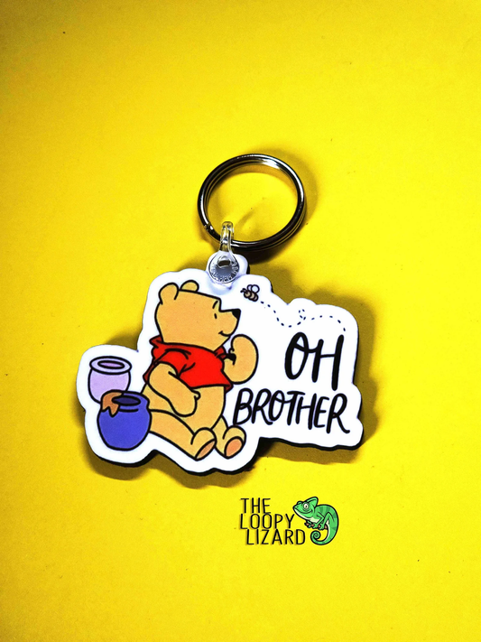 Winnie the Pooh "Oh Brother" Keyring