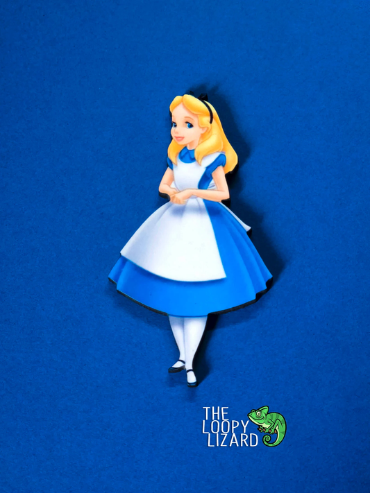 Classic Alice Pin Badge/ Magnet - Alice in Wonderland