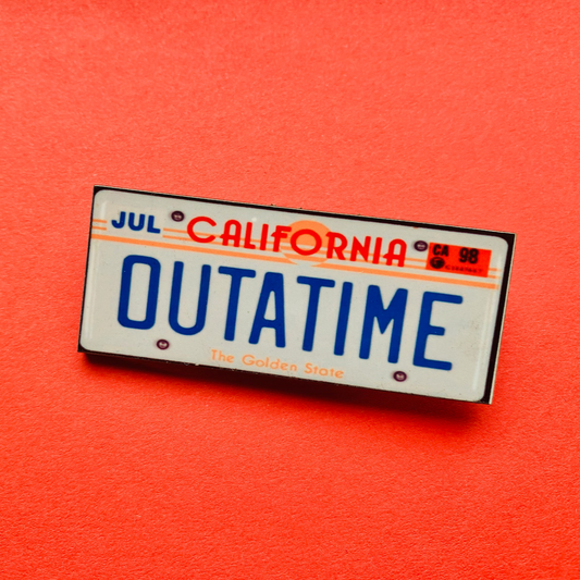 Outatime Pin Badge/ Magnet - Back to the Future