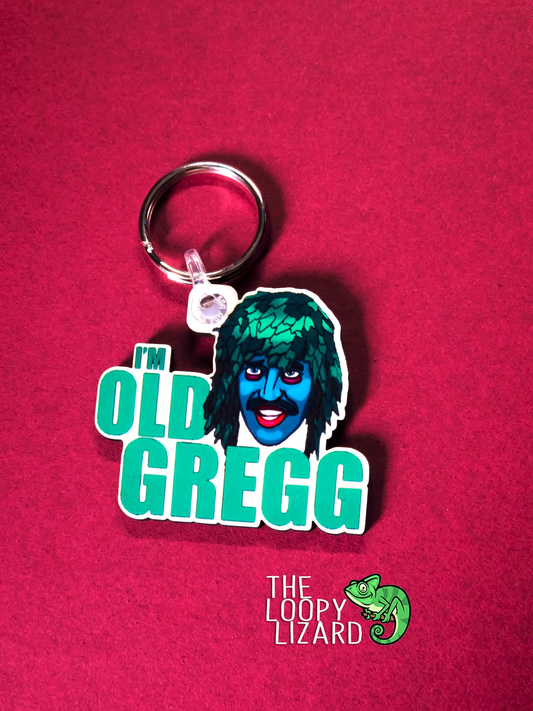 "I'm Old Gregg" Keyring - The Mighty Boosh