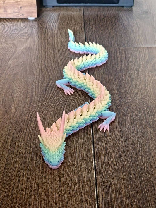 Articulated Pastel Chinese Dragon