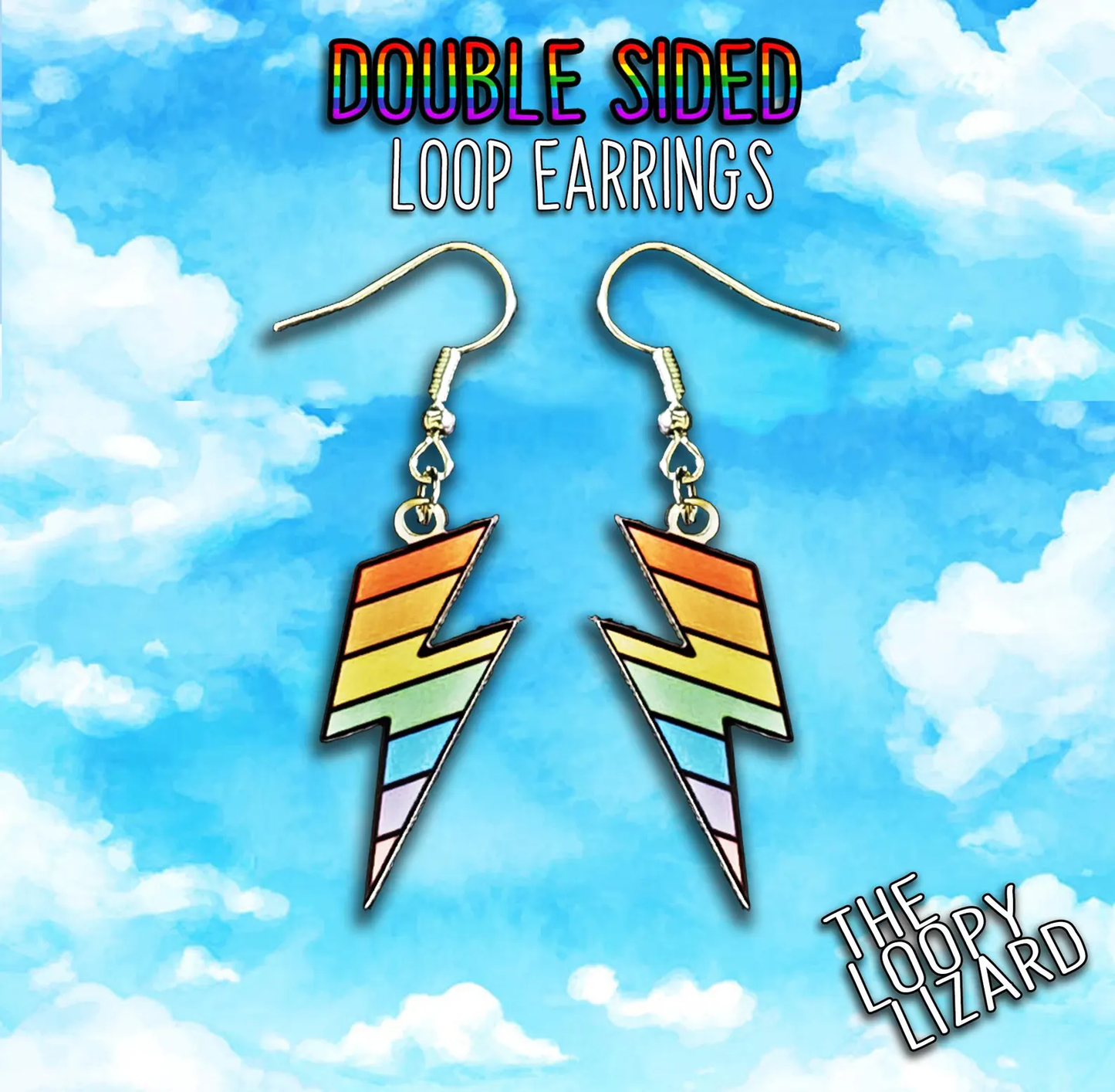 Rainbow Lightning Bolt - Pride