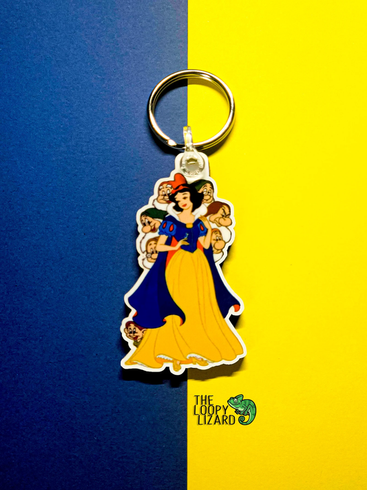 Snow White and Dwarfs Keyring