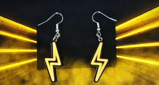 Neon Lightning Bolt - Yellow
