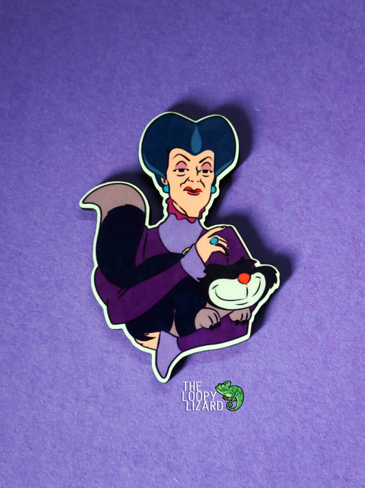 Lady Tremaine/Wicked Stepmother Pin Badge/ Magnet - Cinderella