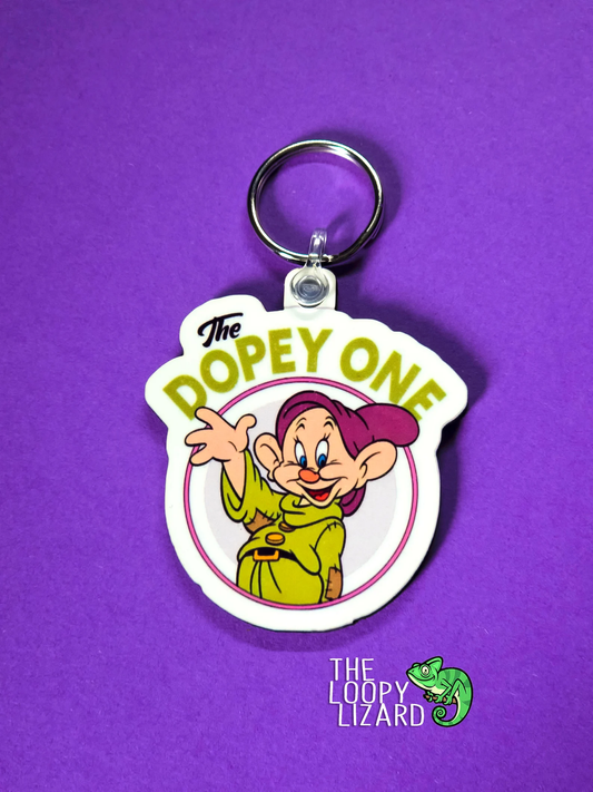 The Dopey One Keyring - Snow White