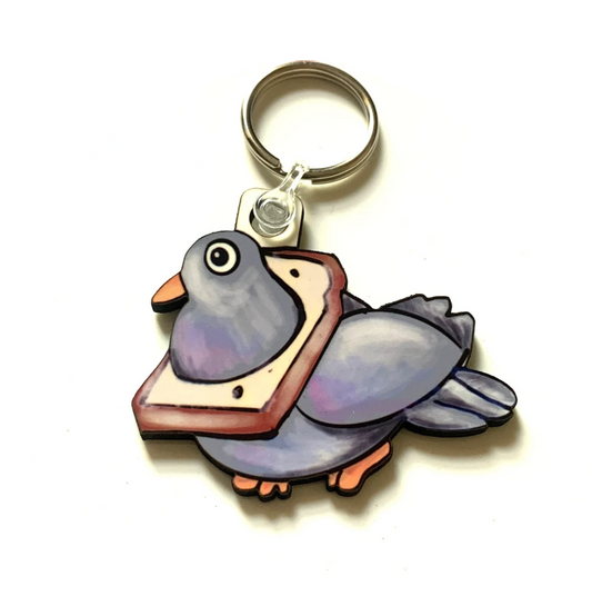 Pigeon Keyring