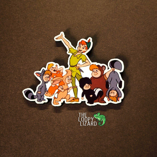 Peter Pan and Lost Boys Pin Badge/ Magnet