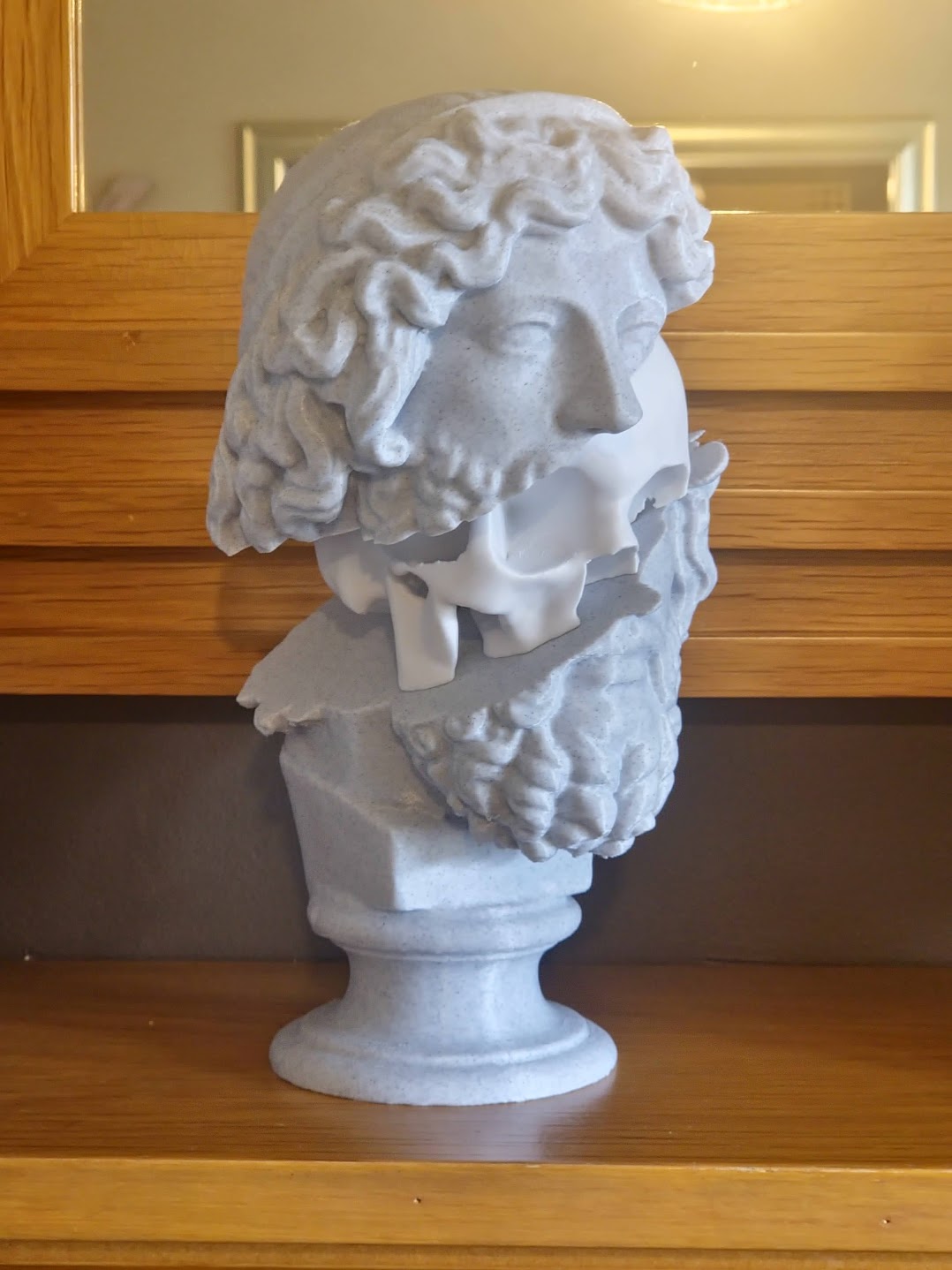Greek Statue Skull Ornament