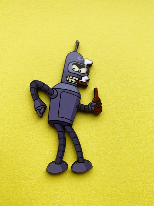 Bender Pin Badge/ Magnet - Futurama