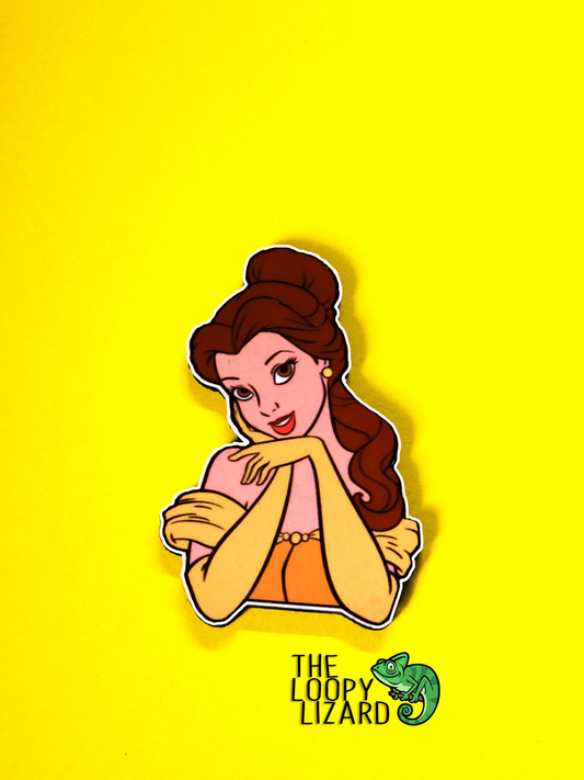 Belle Pin Badge/ Magnet - Beauty and the Beast