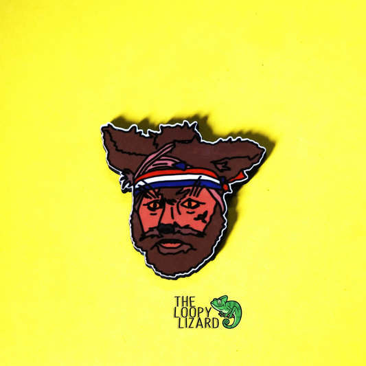 Crack Fox Pin Badge/ Magnet - The Mighty Boosh