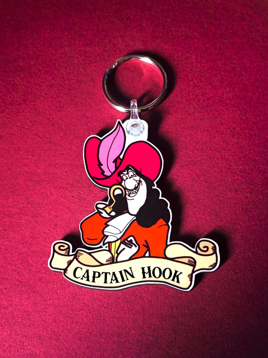 Captain Hook Keyring - Peter Pan