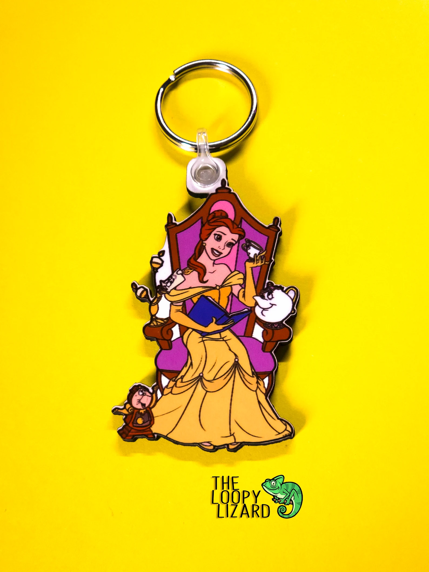 Belle Throne Keyring - Beauty and the Beast