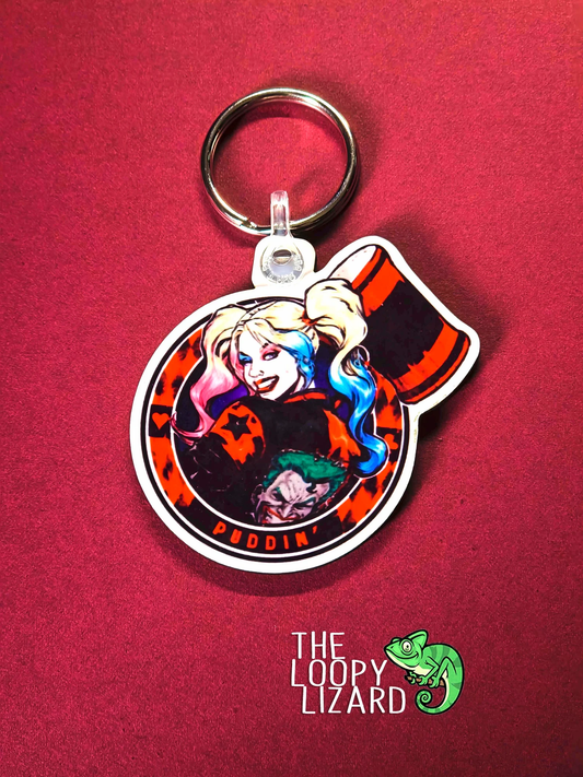 Harley Quinn "Puddin" Keyring