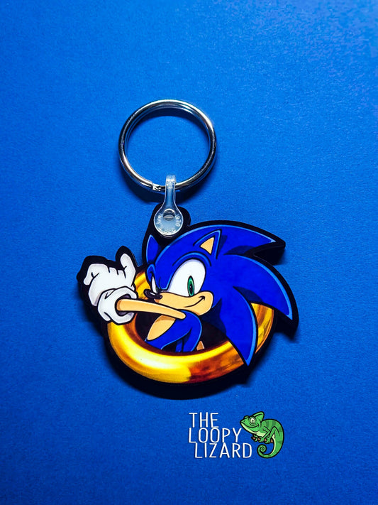 Sonic the Hedgehog Ring Keyring