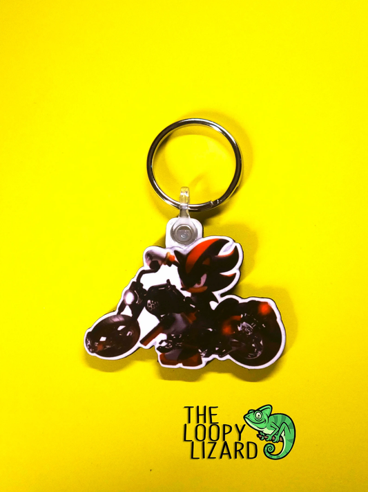 Shadow Motorbike Keyring - Sonic the Hedgehog