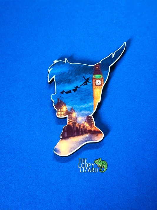Peter Pan Head Art Pin Badge/ Magnet - Peter Pan