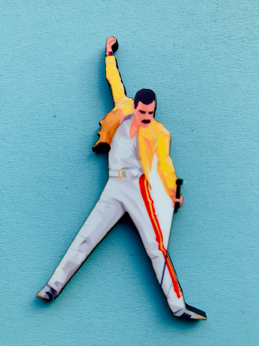 Freddie Mercury Pin Badge/ Magnet