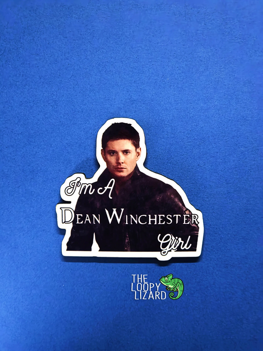 I'm A Dean Winchester Girl Pin Badge/ Magnet - Supernatural