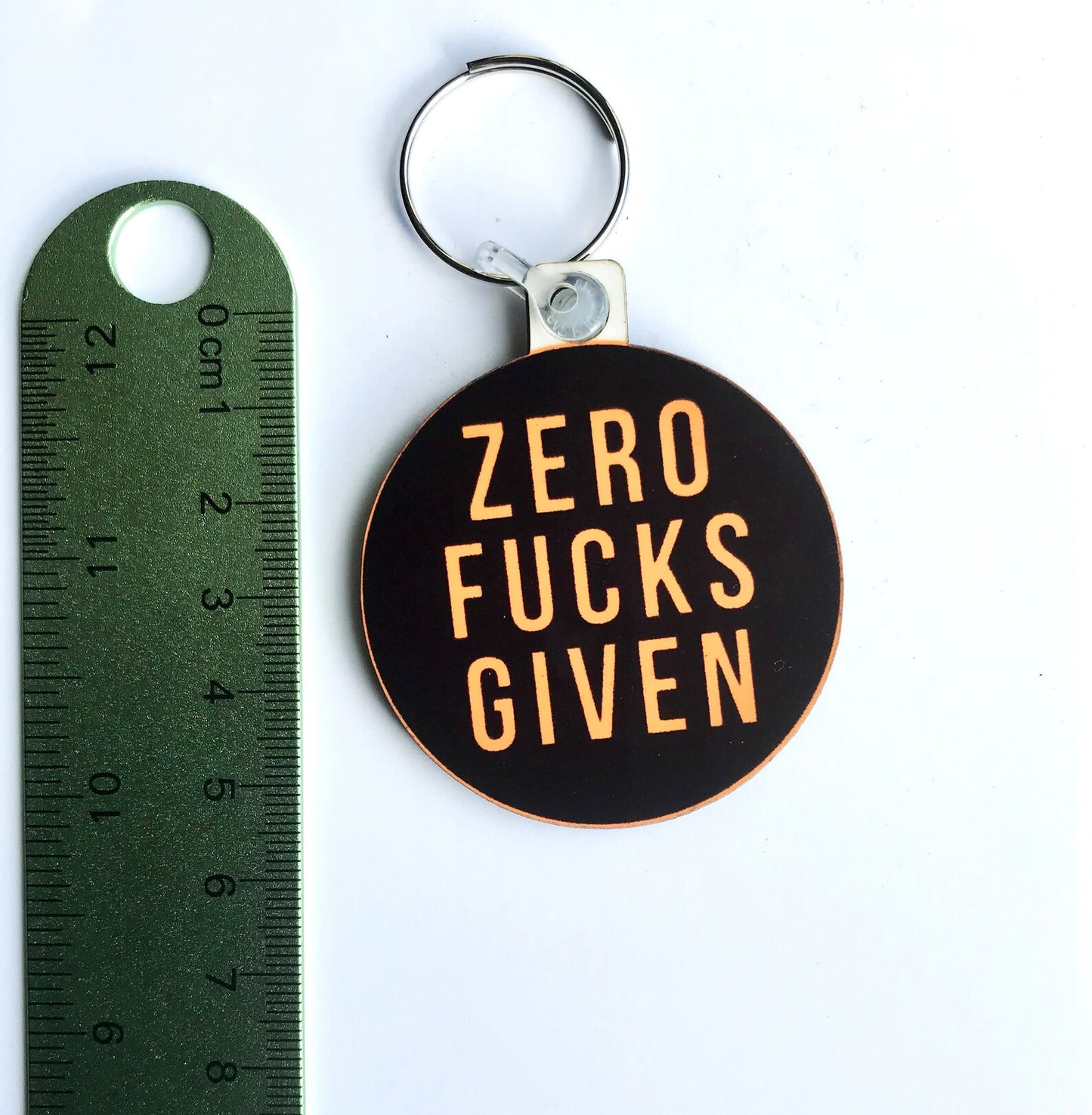 Zero Fucks Given Keyring
