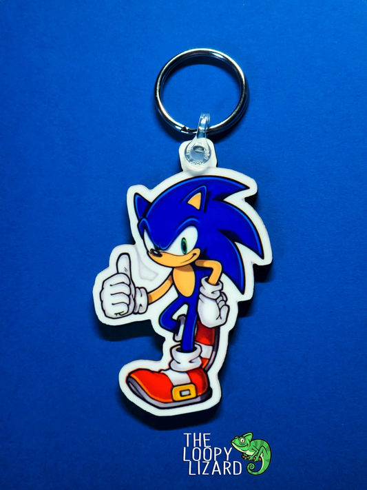 Sonic the Hedgehog Thumbs Up Keyring
