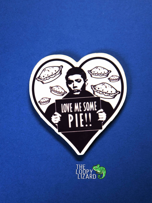"Love Me Some Pie!" Pin Badge/ Magnet - Supernatural