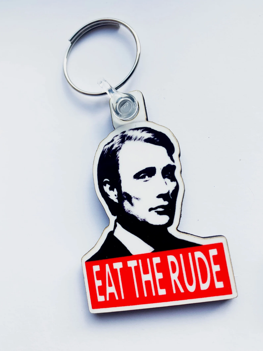Eat the Rude Keyring - Hannibal