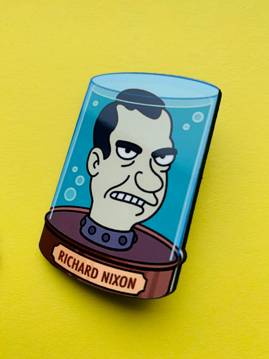 Richard Nixon Pin Badge/ Magnet - Futurama