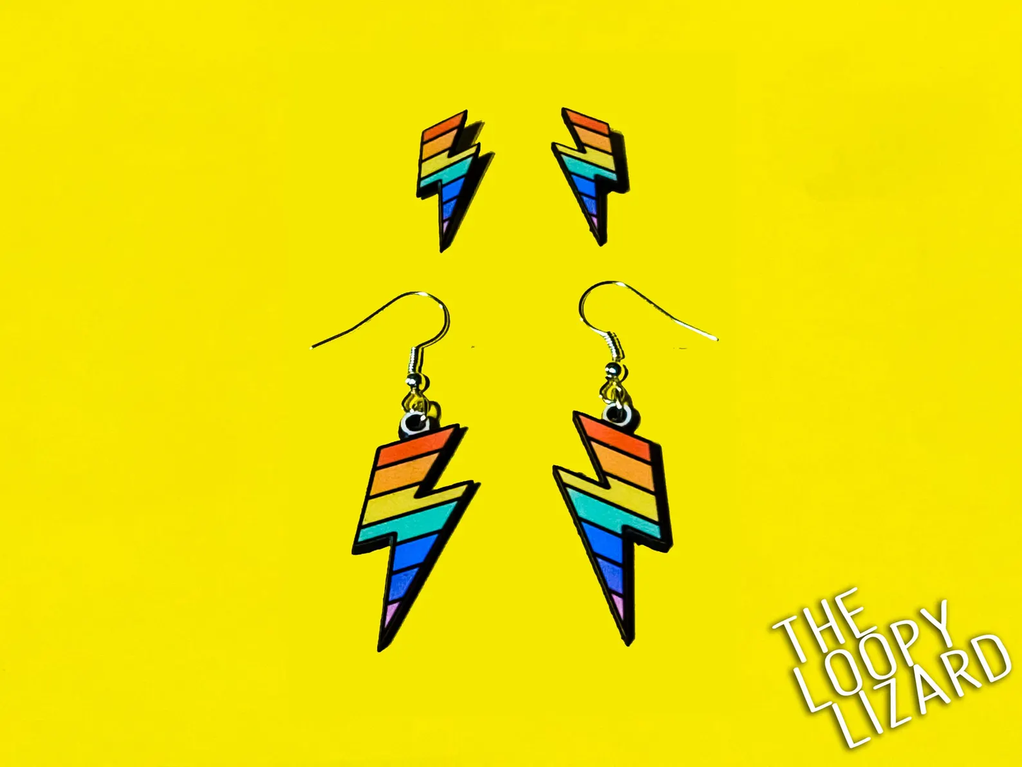 Rainbow Lightning Bolt - Pride