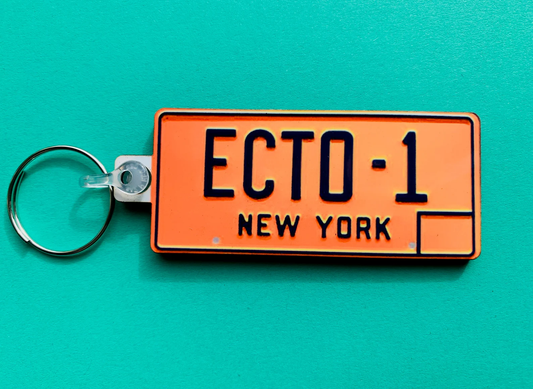 Ecto 1, New York (License Plate) Keyring - Ghostbusters